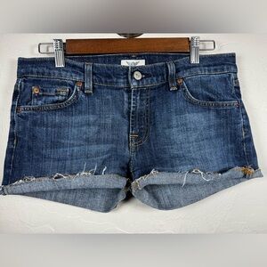 Uncharted Territory Y2K Low-Rise Denim "Shortie" Cutoffs Size 29